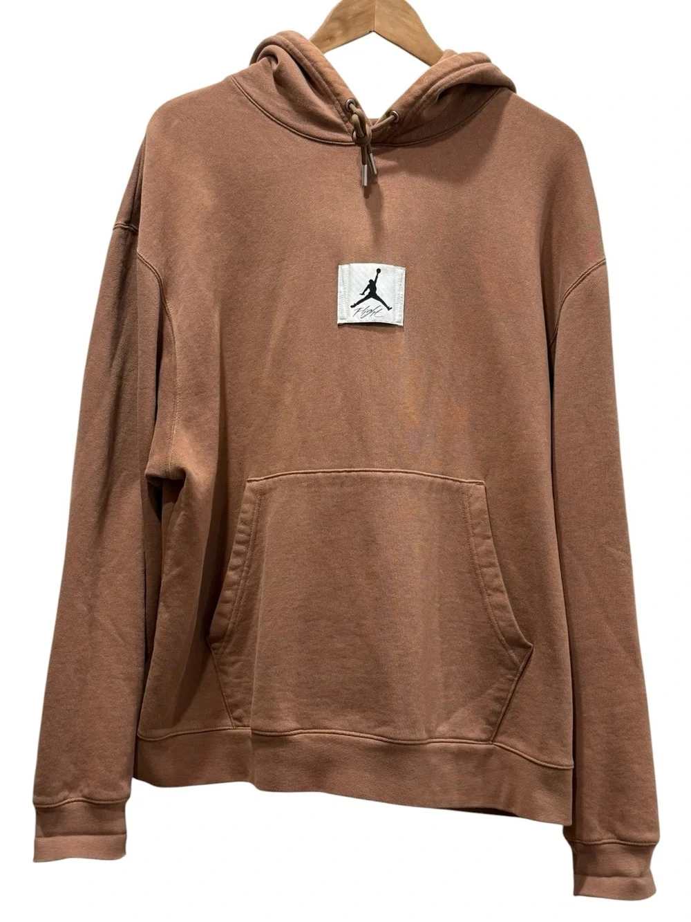 Nike Air Jordan Statement Fleece Hoodie Archaeo Brown Size XL